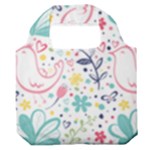 cute bird pattern Premium Foldable Grocery Recycle Bag