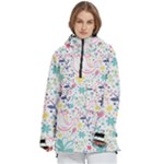 cute bird pattern Women s Pullover Zip Ski and Snowboard Waterproof Breathable Jacket