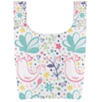 cute bird pattern Foldable Shopping Bag