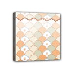 shells pattern Mini Canvas 4  x 4  (Stretched)