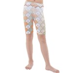 shells pattern Kids  Mid Length Swim Shorts