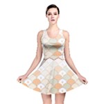 shells pattern Reversible Skater Dress