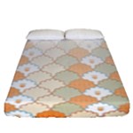 shells pattern Fitted Sheet (Queen Size)