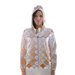 shells pattern Women s Hooded Windbreaker