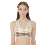 shells pattern Sports Bra with Border