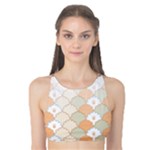 shells pattern Tank Bikini Top