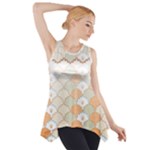 shells pattern Side Drop Tank Tunic