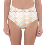 shells pattern Reversible High-Waist Bikini Bottoms