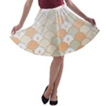 shells pattern A-line Skater Skirt