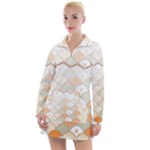 shells pattern Women s Long Sleeve Casual Dress