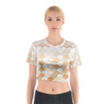 shells pattern Cotton Crop Top