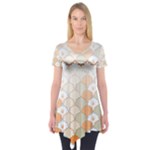 shells pattern Short Sleeve Tunic 