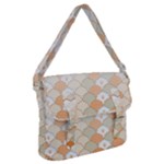 shells pattern Buckle Messenger Bag