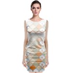 shells pattern Classic Sleeveless Midi Dress