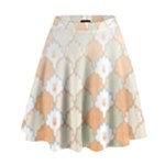 shells pattern High Waist Skirt