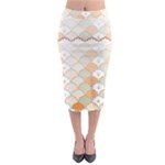 shells pattern Midi Pencil Skirt