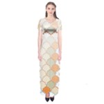 shells pattern Short Sleeve Maxi Dress