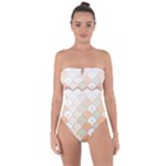 shells pattern Tie Back One Piece Swimsuit