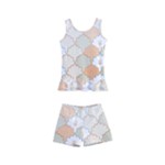 shells pattern Kids  Boyleg Swimsuit