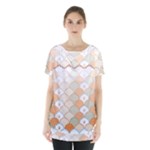 shells pattern Skirt Hem Sports Top