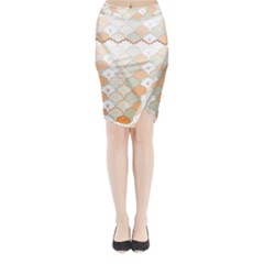 shells pattern Midi Wrap Pencil Skirt from ArtsNow.com