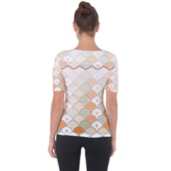 Shoulder Cut Out Short Sleeve Top 