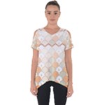 shells pattern Cut Out Side Drop T-Shirt