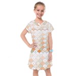 shells pattern Kids  Drop Waist Dress