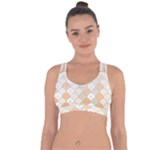 shells pattern Cross String Back Sports Bra