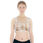 shells pattern Sports Bra With Pocket