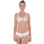 shells pattern Criss Cross Bikini Set