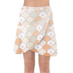 shells pattern Wrap Front Skirt