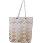 shells pattern Full Print Rope Handle Tote (Large)