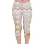 shells pattern Velvet Capri Leggings 