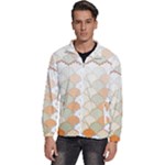 shells pattern Men s High Neck Windbreaker