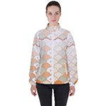 shells pattern Women s High Neck Windbreaker