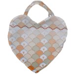 shells pattern Giant Heart Shaped Tote