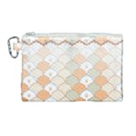 shells pattern Canvas Cosmetic Bag (Large)