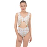 shells pattern Center Cut Out Swimsuit