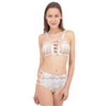 shells pattern Cage Up Bikini Set