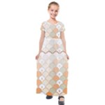 shells pattern Kids  Short Sleeve Maxi Dress