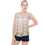 shells pattern Bubble Hem Chiffon Tank Top