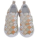 shells pattern Kids  Velcro No Lace Shoes