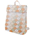 shells pattern Flap Top Backpack