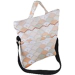 shells pattern Fold Over Handle Tote Bag