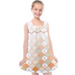 shells pattern Kids  Cross Back Dress