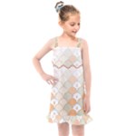 shells pattern Kids  Overall Dress