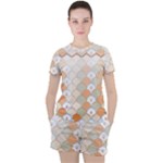 shells pattern Women s T-Shirt and Shorts Set