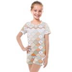 shells pattern Kids  Mesh T-Shirt and Shorts Set