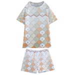 shells pattern Kids  Swim T-Shirt and Shorts Set